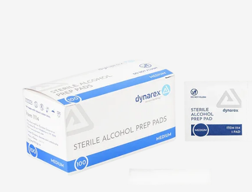 Webcol Alcohol Preps, Large, 2 Ply Sterile, 100/BX