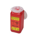 1.4 qt one-piece multi-use sharps collector. Red /ea