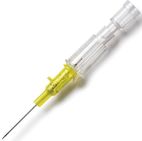 Introcan Safety IV Catheter 24 Ga. x 0.75 in., PUR, Straight  50/bx, 4bx/cs