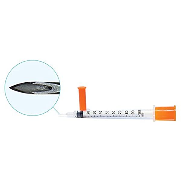 Syringes 31g 1cc 8mm, 5/16" 100BX