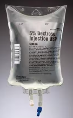 BAXTER- DEXTROSE 5% 500mL (CS/24)