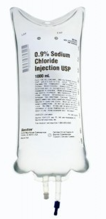 BAXTER 1,000mL Sodium Chloride 0.9% (14/CS)